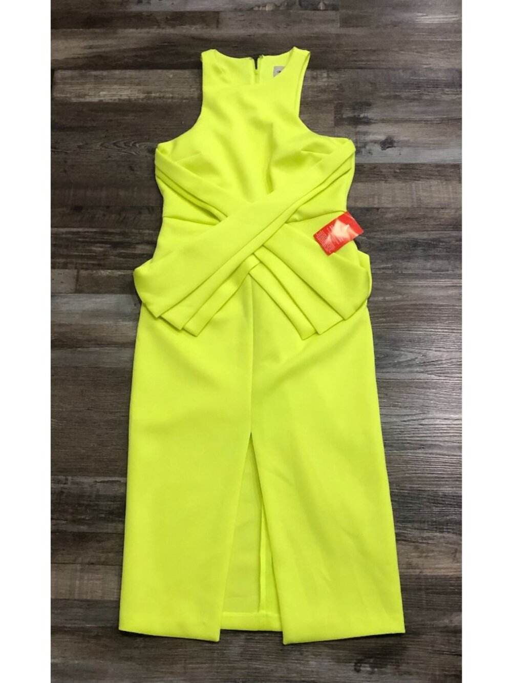 ASOS Cross Front Peplum Body-Conscious Dress Green Size 6 New w Tags